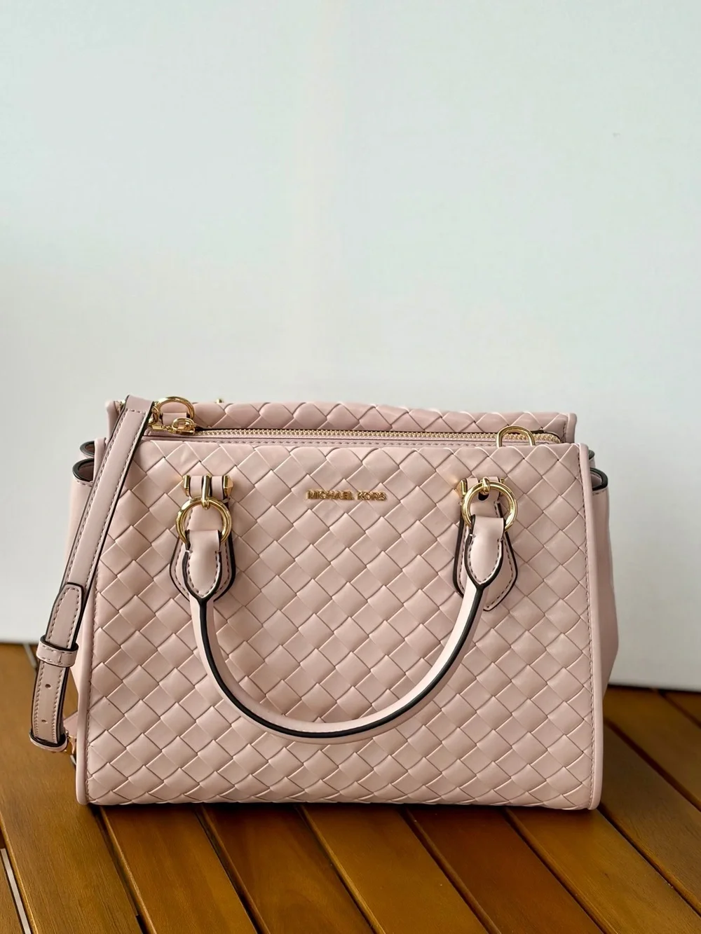 MICHAEL KORS OUTLET Marilyn Medium Woven Satchel